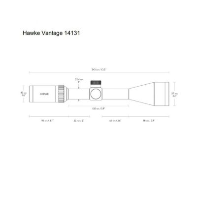 Hawke Vantage Richtkijker 3-9x50 Mil Dot