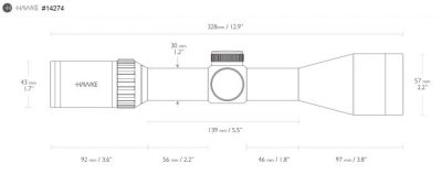 Hawke Vantage Richtkijker 30 WA 2.5-10x50 L4A Dot IR