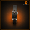 Zware Halsband Vetleder Dubbel Gestikt 40 mm x 70 cm