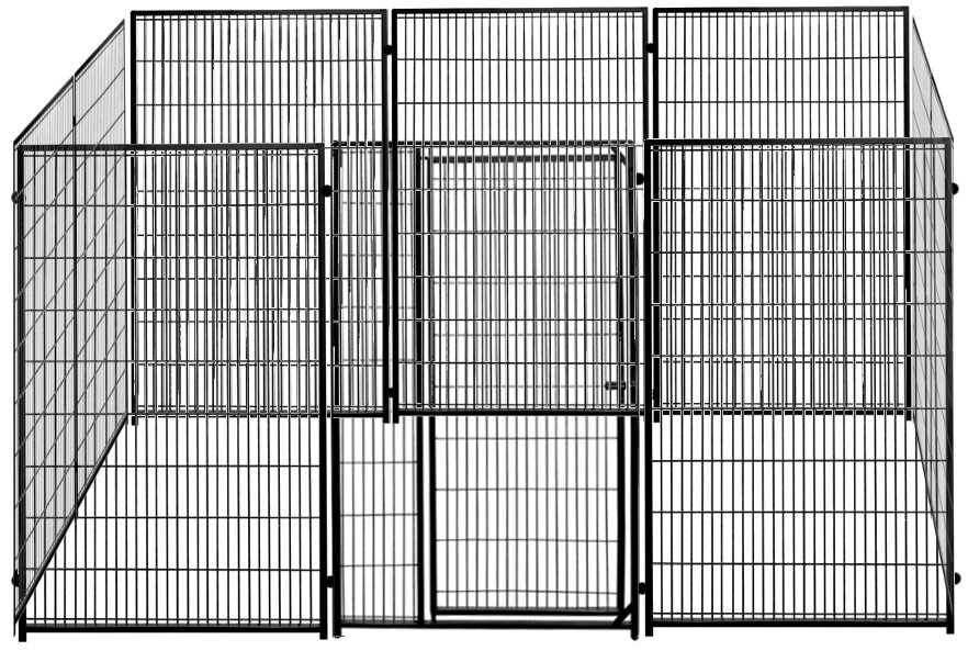 SunnyDogs Offene Hundehütte Schwarz SunnyDogs Open hondenkennel Zwart