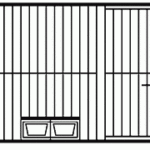 Preisstar kennelelement met deur en voerset Preisstar kennelelement met deur en voerset
