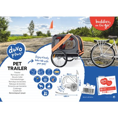 DUVOPLUS Pet trailer 2 tot 40 Kg