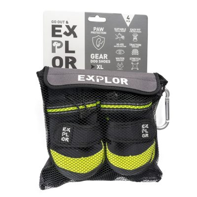 EXPLOR GEAR Hondenschoentjes Zwart/Neon