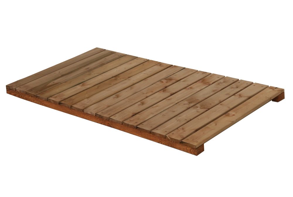 Wooden lounger for dog house Houten ligrooster voor hondenhok