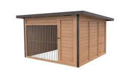 Winterberg luxe houten kennel met pentdak 3x4