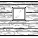 Houten kenneldeel met raam Houten kenneldeel met raam