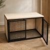 Bench Dressoir Nieuw steigerhout met Blanke Beits 1 Bench Dressoir Nieuw steigerhout met Blanke Beits