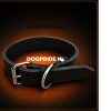 Zware Halsband Vetleder Dubbel Gestikt 40 mm x 70 cm