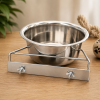 Rvs Hondenbak Met Schroefhouder Rvs Hondenbak Met Schroefhouder