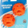 Chuckit Breathe Right Fetch Ball medium two pack