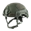 Composites-Solutions-HIGH-CUT-Helmet-Rails-Shroud-Olive-45 CS ACH / MICH Helmet High Cut Rails / Shroud