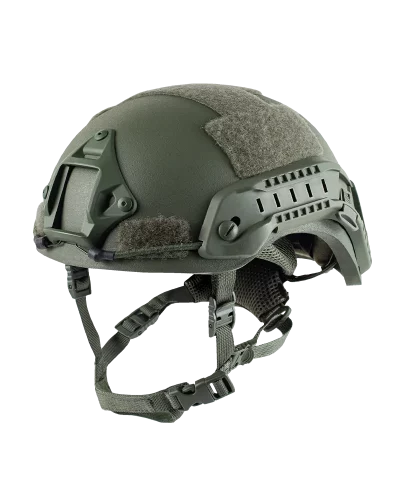 Composites-Solutions-HIGH-CUT-Helmet-Rails-Shroud-Olive-45 CS ACH / MICH Helmet High Cut Rails / Shroud