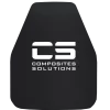 Composites-Solutions-Insert-Plate-Swimmers-Cut-with-CS-Logo-Front-CH COMPOSITES SOLUTIONS Ballistische Inzetplaten