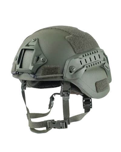 Composites-Solutions-LOW-CUT-Helmet-Rails-Shroud-Olive-45 CS ACH / MICH Helmet Low Cut Rails / Shroud