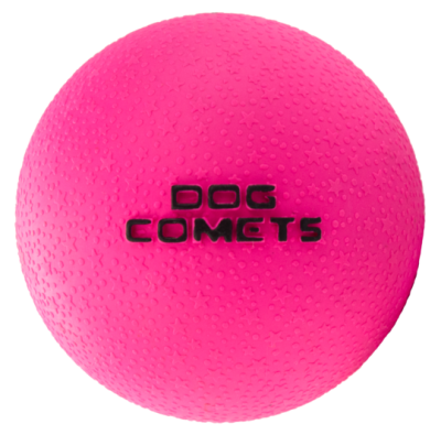 Dog Comets Ball Stardust Zwart/Roze M