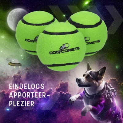 Dog Comets Tennisbal Starlight 2 en 3 pack1 Dog Comets Tennisbal Starlight 2 en 3 pack