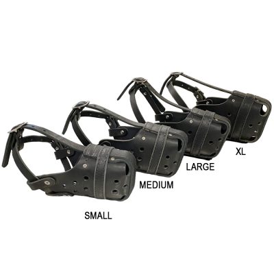 Elite K9 Leather Police Muzzle2 Elite K9 Leather Police Muzzle
