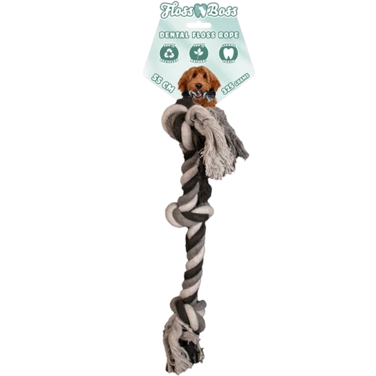 Floss Dental Rope 3 Knot 55cm Dogpride NL