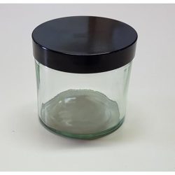 Glazen pot van 125 ml + deksel