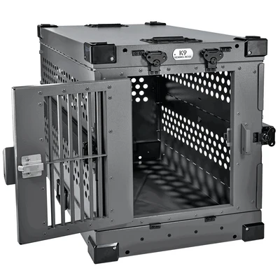 HS Sprenger Hondenbech grijs1 HS Sprenger Opvouwbare Hondenbench Grijs