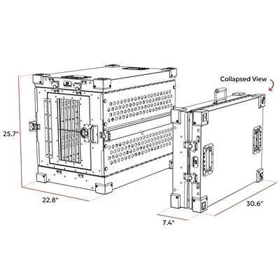HS Sprenger Hondenbech grijs7 HS Sprenger Opvouwbare Hondenbench Grijs