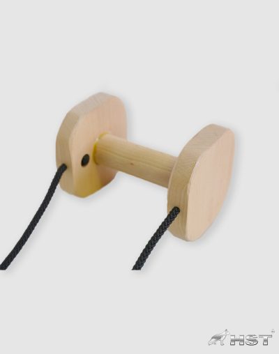 HST Wooden retrieving block with rope HST Houten apporteerblok met touw