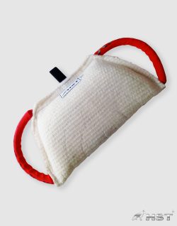 HST bijtkussen met 2 handvatten White line