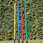 Buigzame houder slalomstok met stalen pin