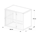 Hundos Hondenbench model DL, maat L Hundos Hondenbench model DL, maat L