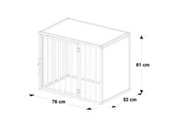 Hundos Hondenbench model DL maat S deur links