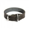 K9 Factory Dubbel Leren halsband Nero 45mm x 600mm