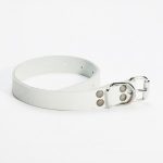 K9 Factory Leren halsband Snow 25 mm x 550 mm