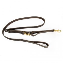 K9-Factory M.E. lijn leer met wartel 25mm x 2,00mtr