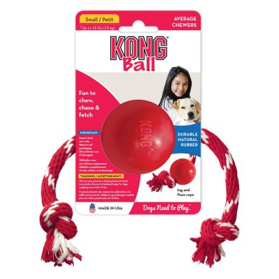 KONG Ball w/Rope Small