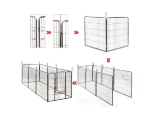 KLD Puppyren 8 panelen 100cm hoog