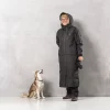 DC Long KeepDry Dog Walker Coat Black-Conner
