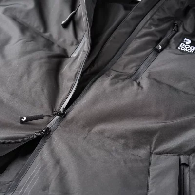 DC Long KeepDry Dog Walker Coat Black-Conner detail