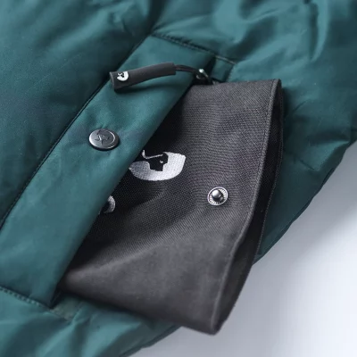 DC Long KeepDry Dog Walker Coat Pinetree-Macro detail