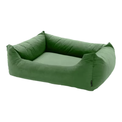 MADISON Velours Dog Bed Groen