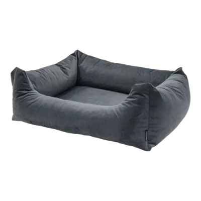 MADISON Velours Dog Bed Grijs