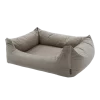 MADISON Velours Dog Bed Taupe