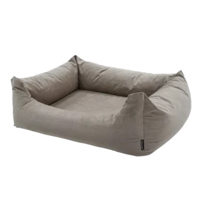 MADISON Velours Dog Bed Taupe