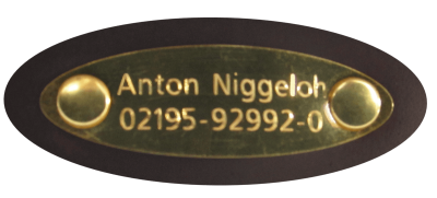 Niggeloh Leren Halsband INDIVIDUAL