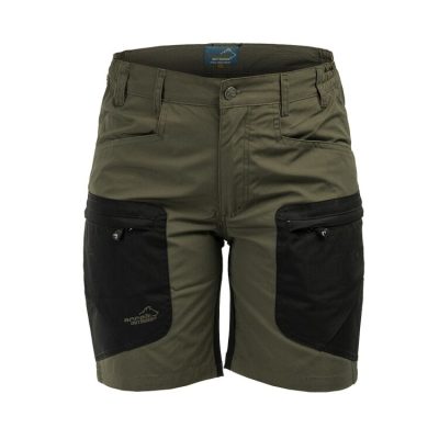 Olijf Arrak Active Stretch Shorts Women Black and Olive