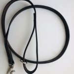 PRIDE Sterke zwarte leren hondenriem