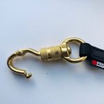 PRIDE sterke zwarte nylon lijn met messing haak