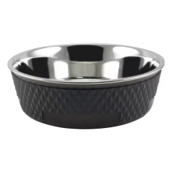 Quapas! Voer- en Drinkbak Roestvrij Staal Zwart