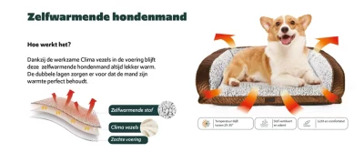 Quapas! Zelfverwarmend Bed Bruin2 Quapas! Zelfverwarmend Bed Bruin