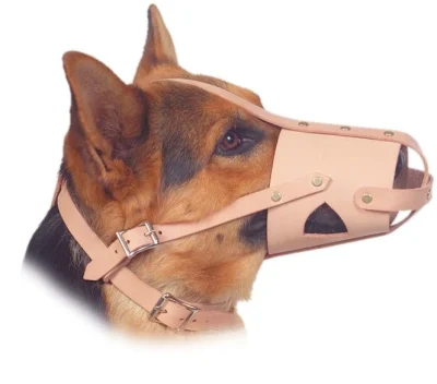 Ray Allen Leather Military Spec Safety Dog Muzzle3 Ray Allen Leather Military Spec Safety Dog Muzzle