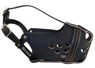 Ray Allen Original RAM Leather Agitation Muzzle Ray Allen Original RAM Leather Agitation Muzzle